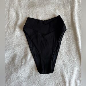 Aerie Black High-Waisted Bikini Bottom